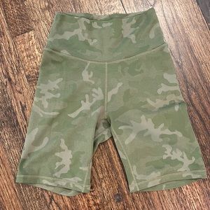 Camo biker shorts